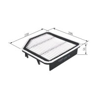 BOSCH F 026 400 192 Luftfilter