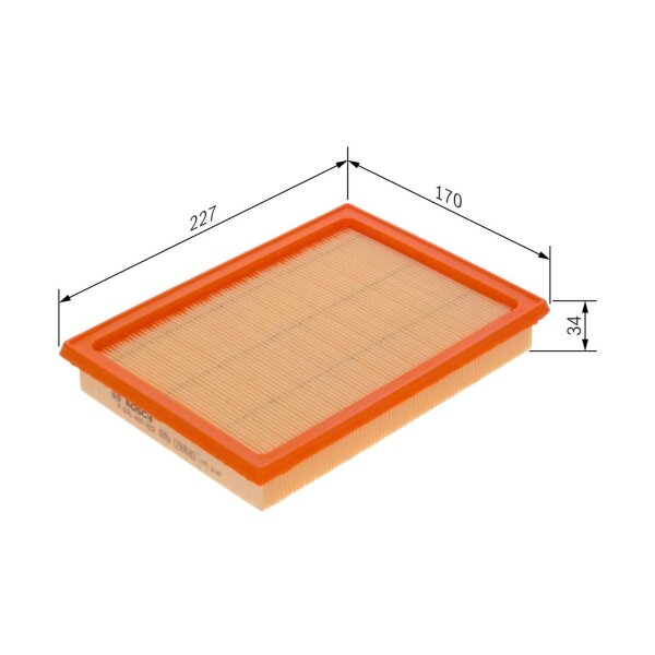BOSCH F 026 400 222 Luftfilter