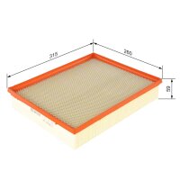 BOSCH F 026 400 286 Luftfilter