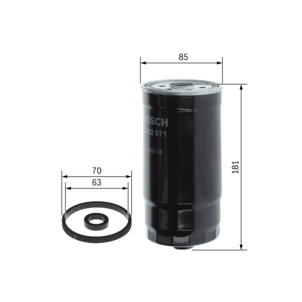 BOSCH F 026 402 071 Kraftstofffilter