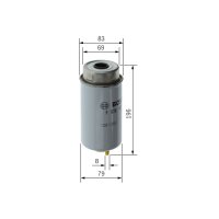 BOSCH F 026 402 121 Kraftstofffilter