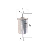BOSCH F 026 402 124 Kraftstofffilter