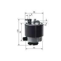 BOSCH F 026 402 126 Kraftstofffilter
