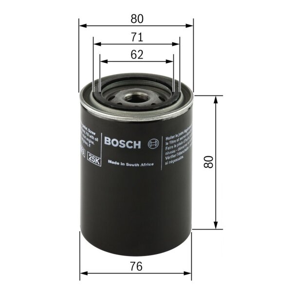 BOSCH F 026 407 005 Ölfilter