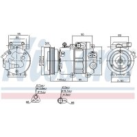 NISSENS 89292 Kompressor, Klimaanlage