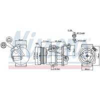NISSENS 89386 Kompressor, Klimaanlage