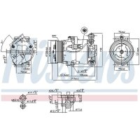 NISSENS 89096 Kompressor, Klimaanlage