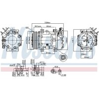NISSENS 89076 Kompressor, Klimaanlage