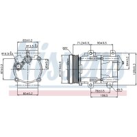 NISSENS 89046 Kompressor, Klimaanlage
