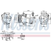 NISSENS 890006 Kompressor, Klimaanlage