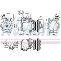 NISSENS 89274 Kompressor, Klimaanlage
