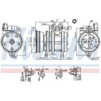 NISSENS 89263 Kompressor, Klimaanlage