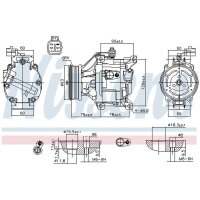 NISSENS 890036 Kompressor, Klimaanlage