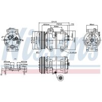 NISSENS 89317 Kompressor, Klimaanlage