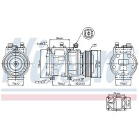 NISSENS 89186 Kompressor, Klimaanlage