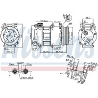 NISSENS 89327 Kompressor, Klimaanlage