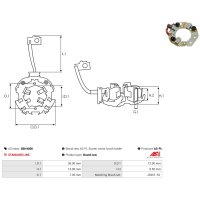 AS-PL SBH4006 Halter, Kohlebürsten