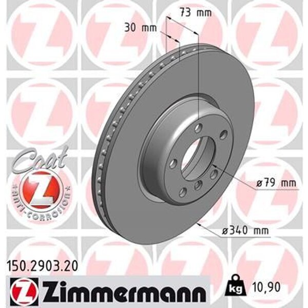 ZIMMERMANN 150.2903.20 Bremsscheibe