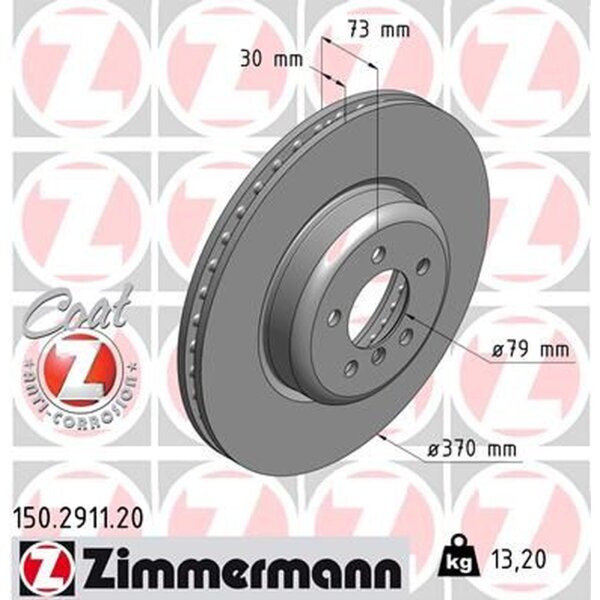 ZIMMERMANN 150.2911.20 Bremsscheibe