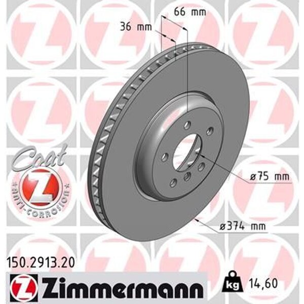 ZIMMERMANN 150.2913.20 Bremsscheibe