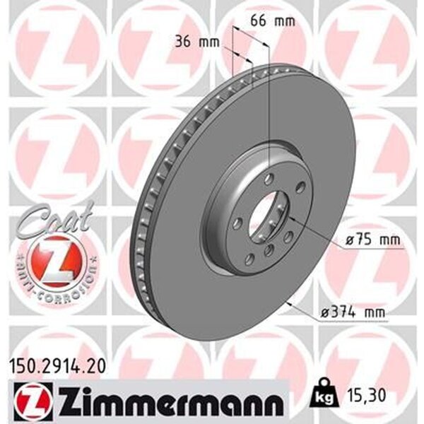 ZIMMERMANN 150.2914.20 Bremsscheibe
