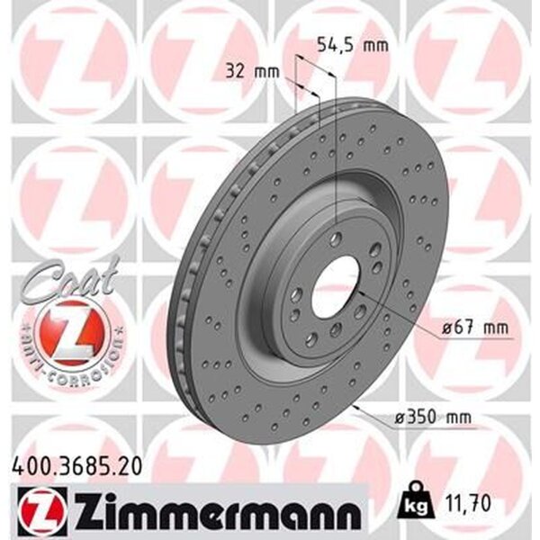 ZIMMERMANN 400.3685.20 Bremsscheibe