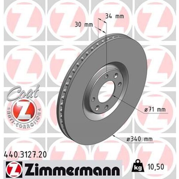 ZIMMERMANN 440.3127.20 Bremsscheibe