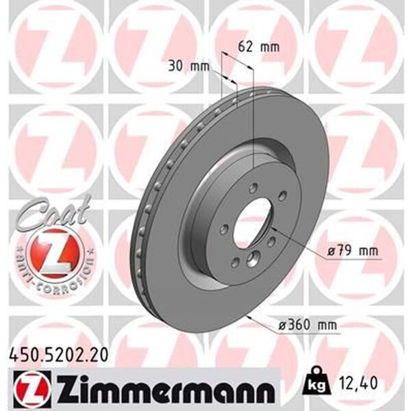 ZIMMERMANN 450.5202.20 Bremsscheibe