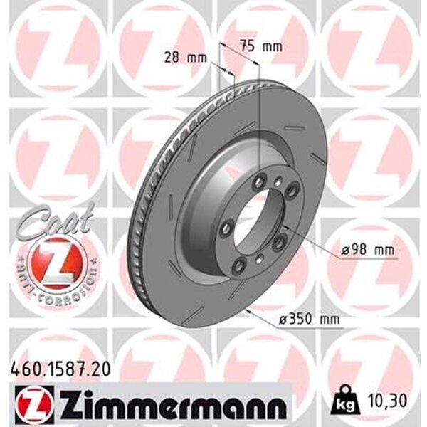 ZIMMERMANN 460.1587.20 Bremsscheibe
