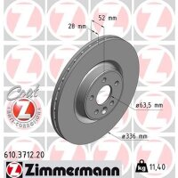 ZIMMERMANN 610.3712.20 Bremsscheibe
