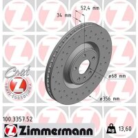 ZIMMERMANN 100.3357.52 Bremsscheibe