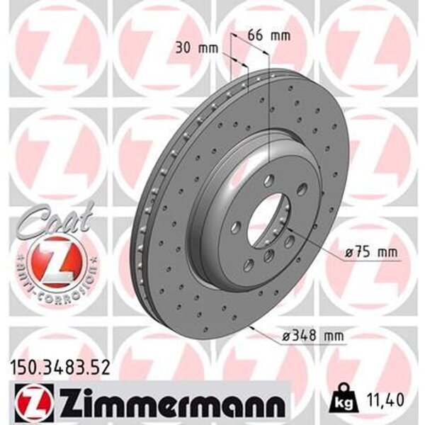 ZIMMERMANN 150.3483.52 Bremsscheibe