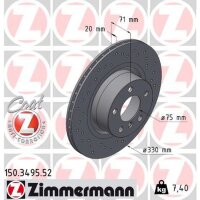 ZIMMERMANN 150.3495.52 Bremsscheibe