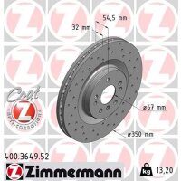 ZIMMERMANN 400.3649.52 Bremsscheibe
