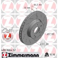 ZIMMERMANN 400.3664.52 Bremsscheibe