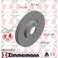 ZIMMERMANN 600.3249.52 Bremsscheibe