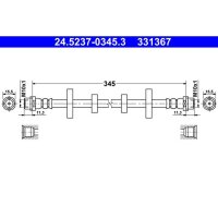 ATE 24.5237-0345.3 Bremsschlauch