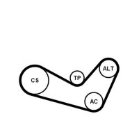 CONTINENTAL CTAM 6PK1080K1 Keilrippenriemensatz