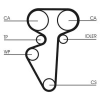 CONTINENTAL CTAM CT996 Zahnriemen
