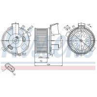 NISSENS 87021 Innenraumgebläse