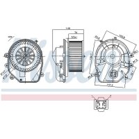 NISSENS 87030 Innenraumgebläse