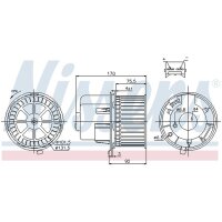 NISSENS 87061 Innenraumgebläse