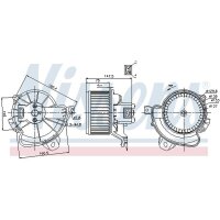 NISSENS 87086 Innenraumgebläse