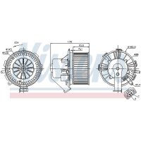 NISSENS 87105 Innenraumgebläse