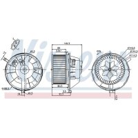 NISSENS 87144 Innenraumgebläse