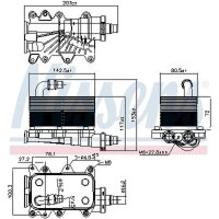 NISSENS 90673 Ölkühler, Automatikgetriebe