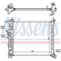 NISSENS 630736 Kühler, Motorkühlung
