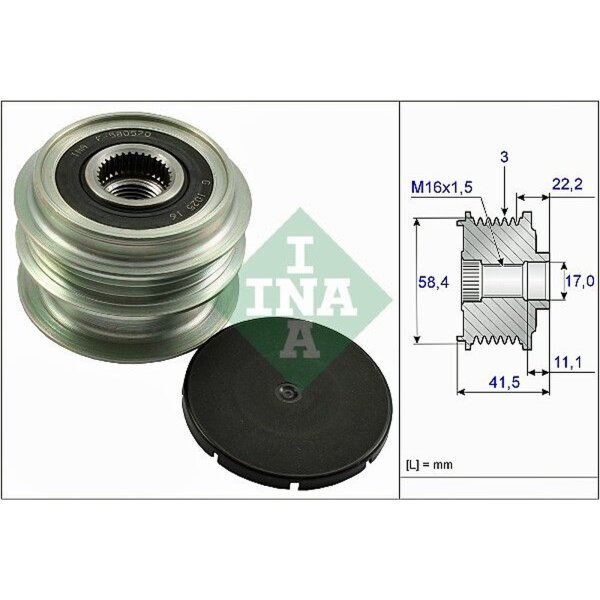 Schaeffler INA 535 0269 10 Generatorfreilauf