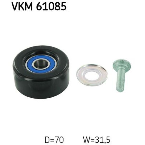 SKF VKM 61085 Umlenk-/Führungsrolle, Keilrippenriemen