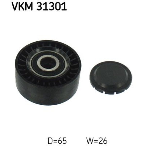 SKF VKM 31301 Umlenk-/Führungsrolle, Keilrippenriemen